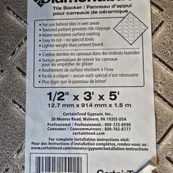7 Pcs Diamondback 36' X 60' X ½" Tile Backer