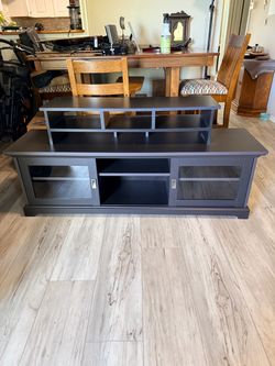 Black entertainment center for TV