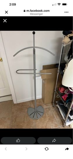 Metal Valet Stand Clothes Rack