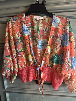 Timing Tropical Floral top XXL