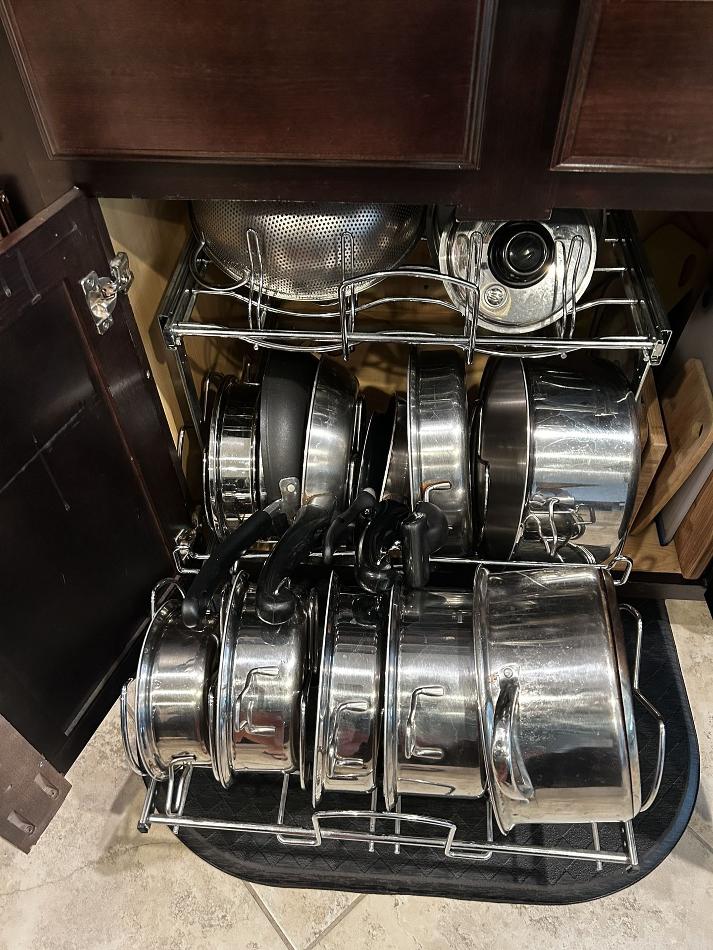 2 Drawer Under Counter Pot Rack