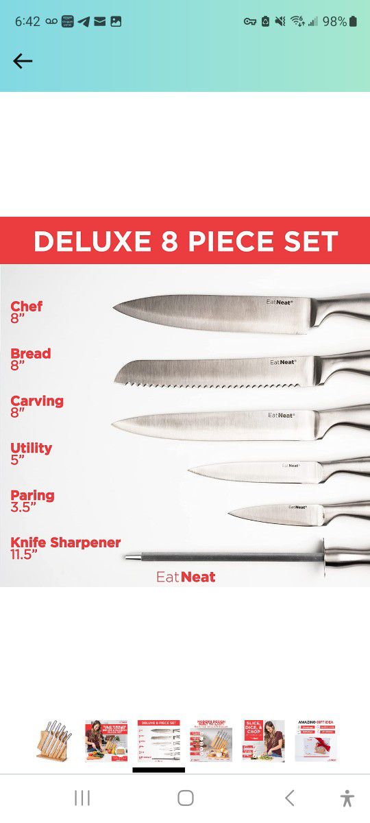 8 Piece Sabatier German Knife Set And Block for Sale in Bend, OR - OfferUp