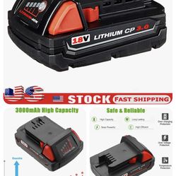 Replacement Battery For 18v Milwaukee Power Tools 
