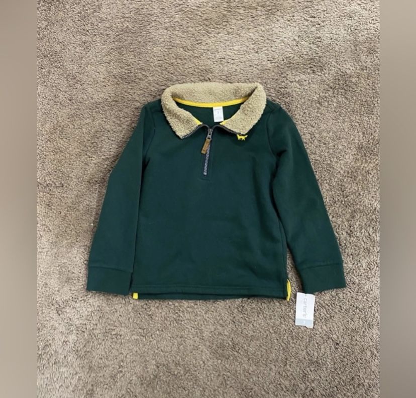 Boys Carters Fleece Pullover Sweater Size 7 NWT