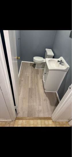 new bathroom flooring  $350 including the shoemolden