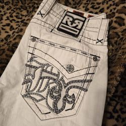 Rock Revival Shorts! 32 White