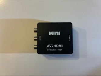 Mini AV2HDMI RCA Composite to HDMI Video Converter 1080P Upscaler Black