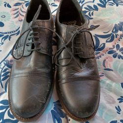 #Men's Studio Ink Black Oxford Dress Shoes 