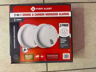 First Alert 2-in-1 Smoke & CO Alarm 2-Pack