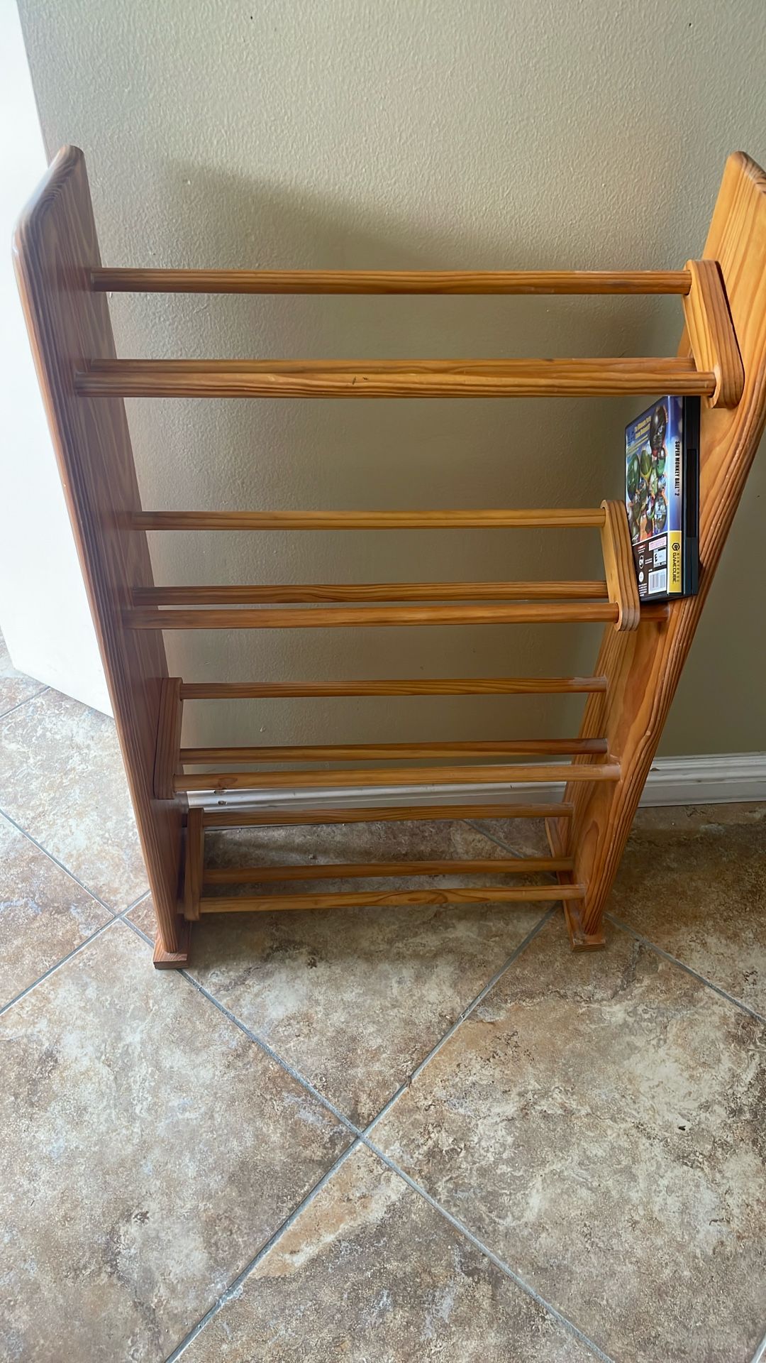 Wooden Media Storage Rack