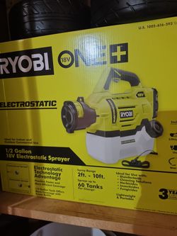 Ryobi electrostatic spayer/ fogger
