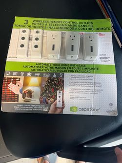 Wireless Remote Control Outlets 3-Pack.