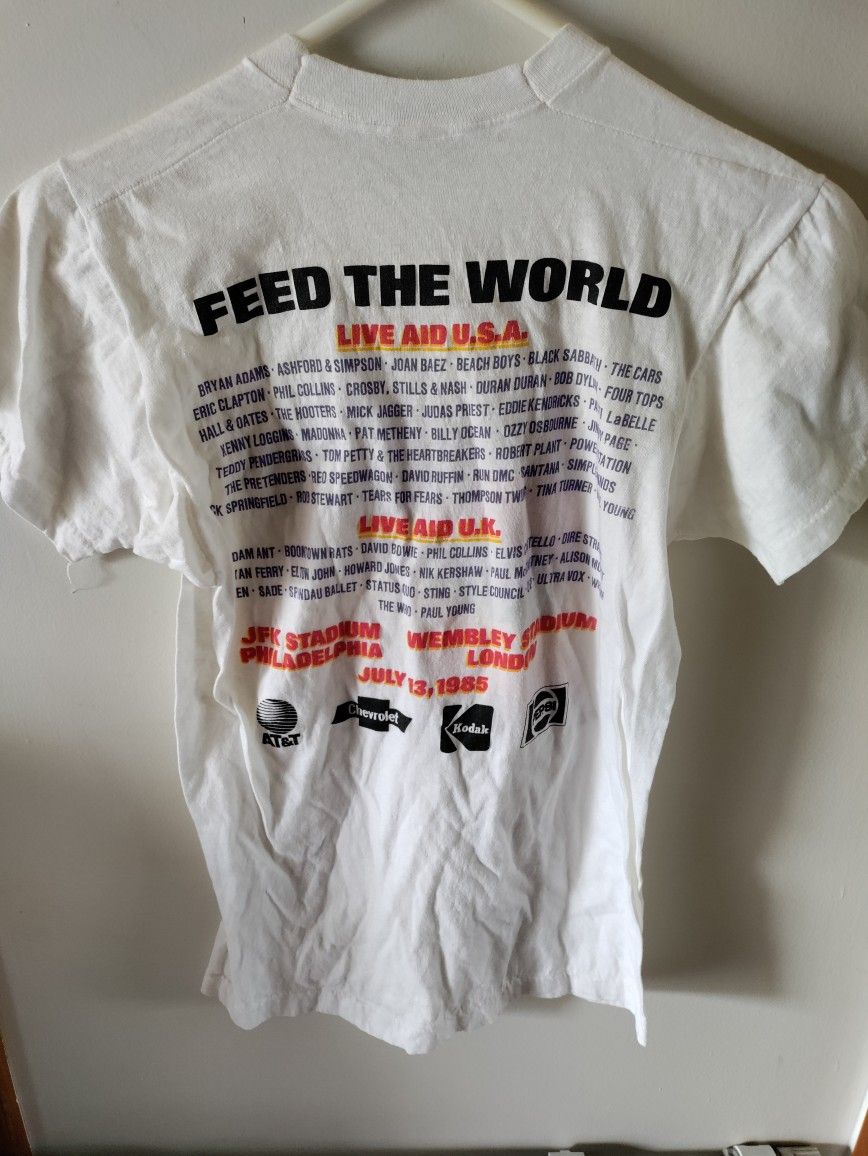 Vintage 1985 Live Aid Philadelphia Shirt
