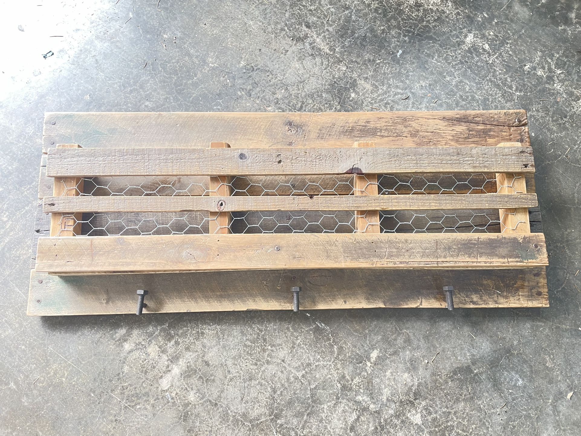 Reclaimed Wood Homework Backpack Organizer