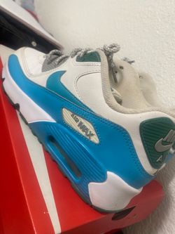 Nike air max , shoes , white nd blue , 7y