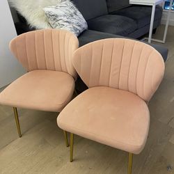 Pink Velvet Chairs