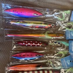 jig slow pitch, jig vertical, señuelo metálico, jig de atún, jig de cola amarilla, jig para fondo, jig de mar, con anzuelos reforzado