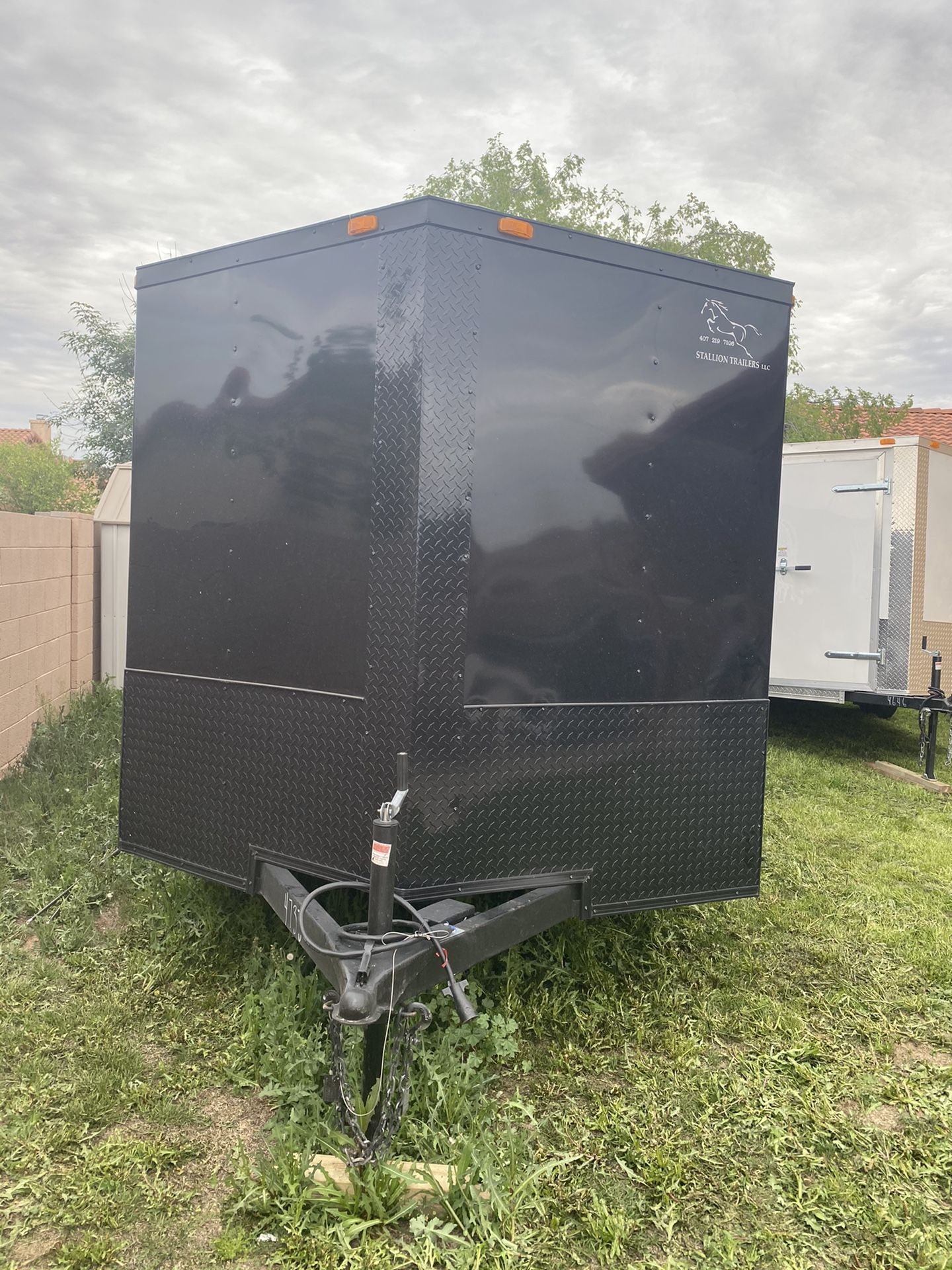 Brand new enclosed trailer 7x14TA2 blackout edition with warranty and ready for you to start your business