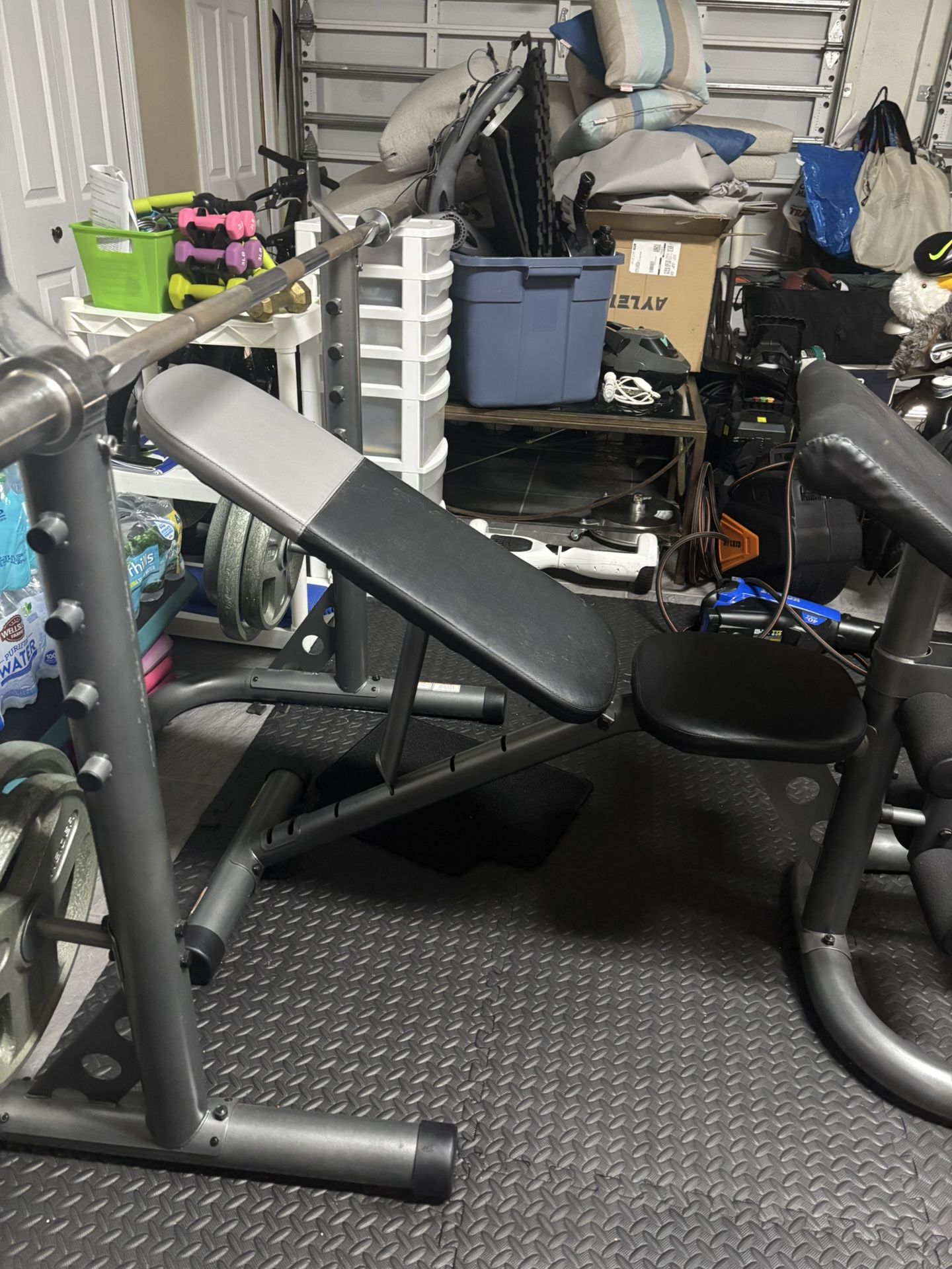 Gym Equipment/ Bench Press with Weights