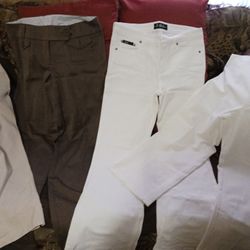 New Ladies Dress Pants And Crop Pants Size 11 For $10 Each  