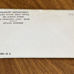 SEALED - 1968-U. C. Uncirculated U.S. Mint Original Government Packaging Coin Set  