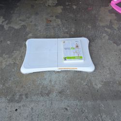 Wii fit game and Balance pad. NO Wii console. no wires. Need 4 AA Batteries 