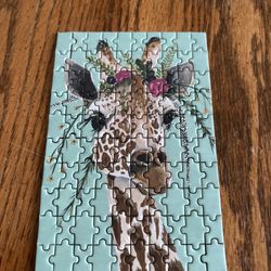 Mini Giraffe Pocket Puzzle - 100 Pieces 