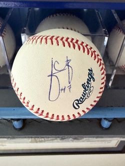 Julio Urias signed baseball