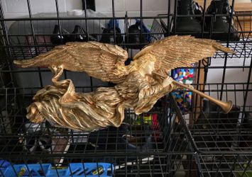Angel With Large Wings And Long Trumpet,  $30