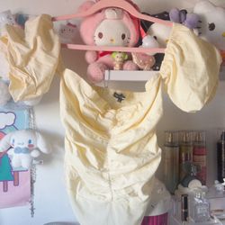 Fashion Nova : With Desire Bodysuit Yellow 