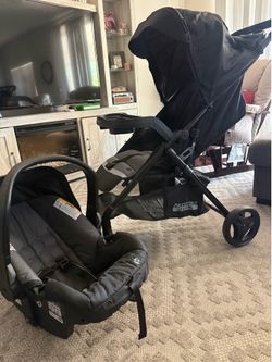 Baby Trend Passport Seasons Travel Stroller with EZ-Lift Infant Car Seat Black