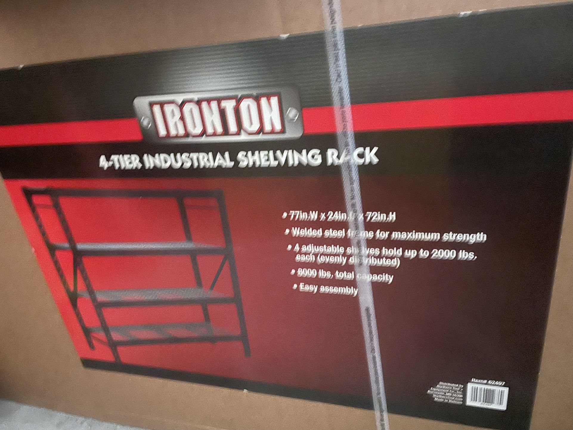 NEW (in Box)Ironton 4Tier Industrial Shelving Rack for Sale in Austin
