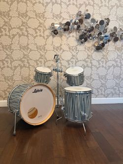 Ludwig Signet 105 TeraBeat USA Maple 4-Piece Drum Set – Alpine Blue