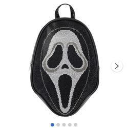 Scream Ghost Face Rhinestone Mini Backpack