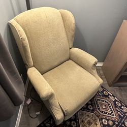 Comfy Reclining Wingback Chair