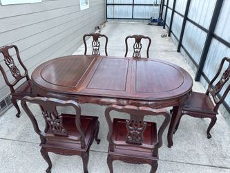 Mesa De Madera Con 6 Sillas 🪑