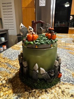 Halloween Graveyard Candle Holder