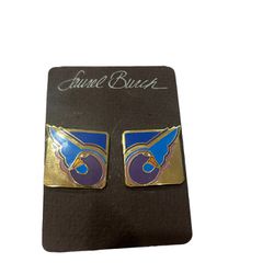 Laurel Burch “Sha Bird” Vintage 1980’s Earrings