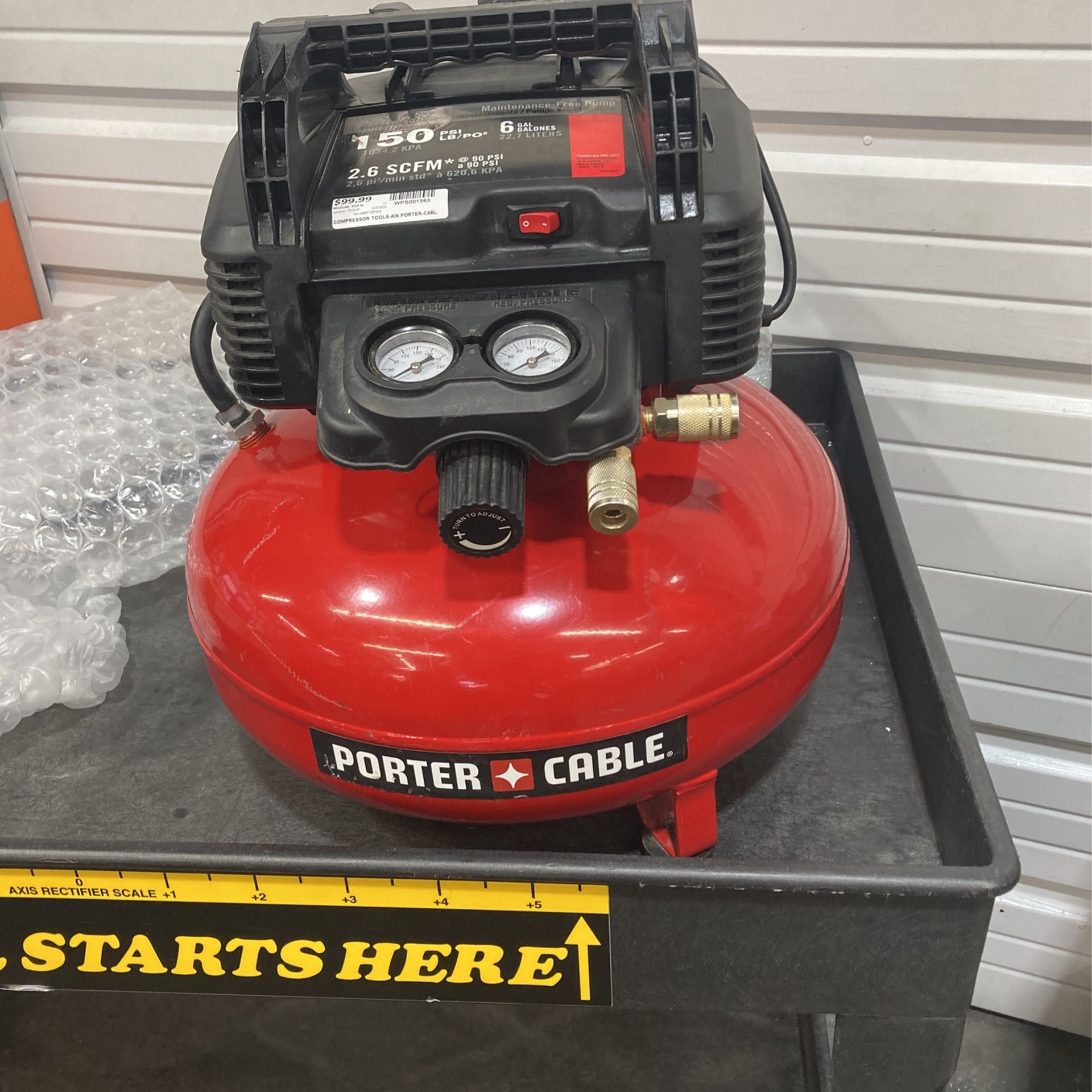 Porter Cable Compressor $99.99