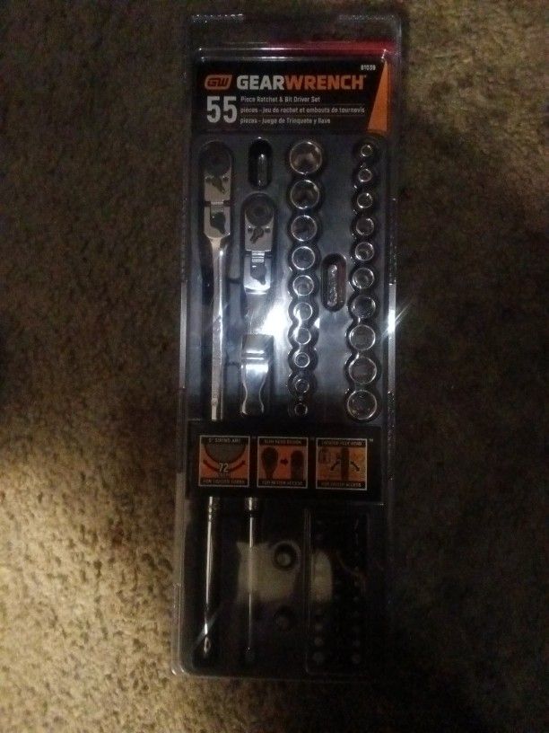 GearWrench (55) Piece Ratchet And Bit Driver Set