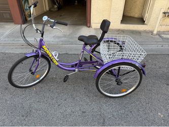 Mooncool 3-wheel adult Tricycle-comfortable seat & large basket
