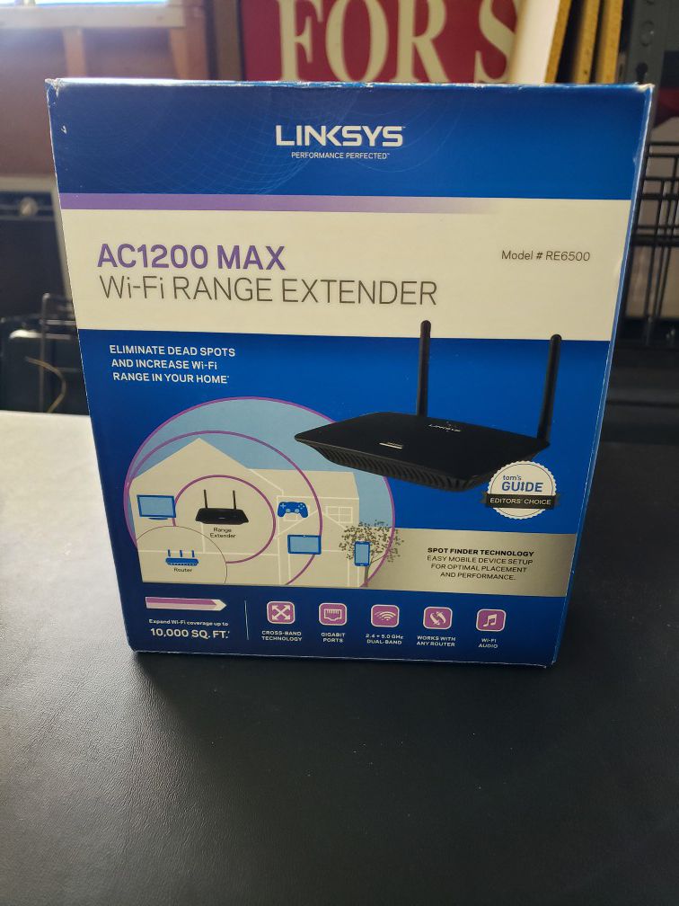 Linksys AC1200 Wi-Fi Range Extender Model RE6500