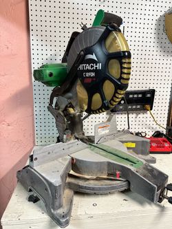 Hitachi C12FDH 12-inch compound miter saw with a laser guide system