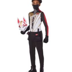 Kids' Fortnite Drift Variant Halloween Costume Jumpsuit with Mask M