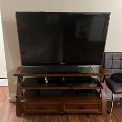 Samsung TV With A Stand 