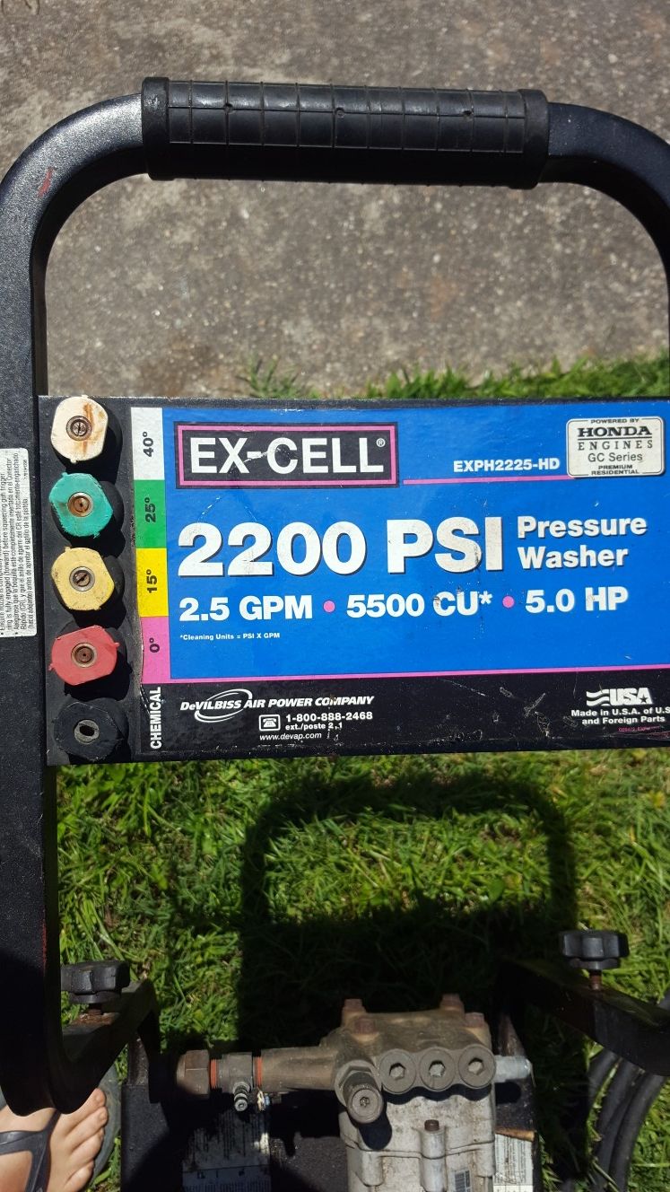 Excell pressure washer. 2200 psi for Sale in Chesapeake, VA OfferUp