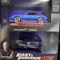 Jada Die Cast 1/32 Fast & Furious Legacy Series Twin Pack Porsche & McLaren