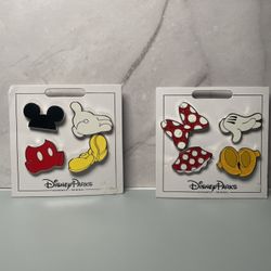 Disney Parks Mickey and Minnie Icons Pin Sets Lot Of 8 Pins