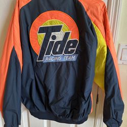 Vintage 90s Tide NASCAR Racing Jacket Reversible Ricky Rudd #10