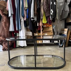 2 Tiers Glass Coffee Table 